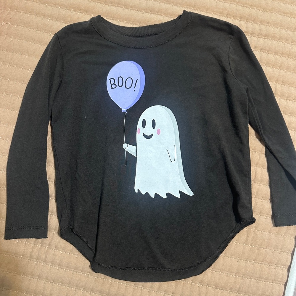 Chaser Black Long Sleeve Tee with Ghost and Purple Balloon